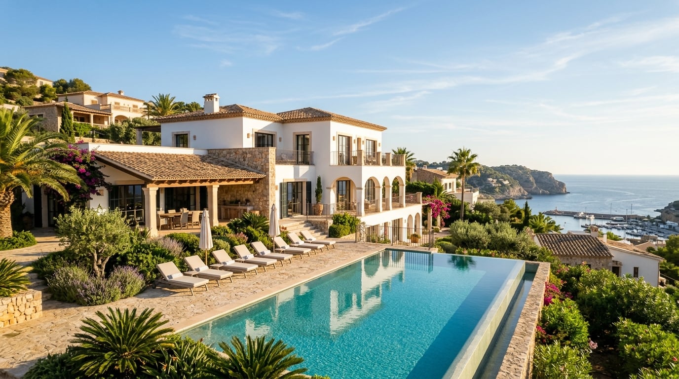 Elegante mediterrane Villa mit Infinity-Pool auf Mallorca